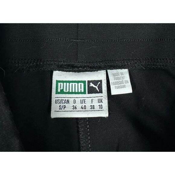 Puma Way 1 Athletic Leggings Black Animal Leopard Print Side Stripe Cotton S - Picture 4 of 8